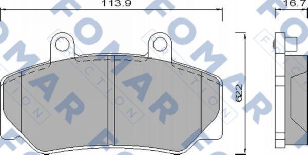 FOMAR Friction FO 473981 - Bremžu uzliku kompl., Disku bremzes ps1.lv