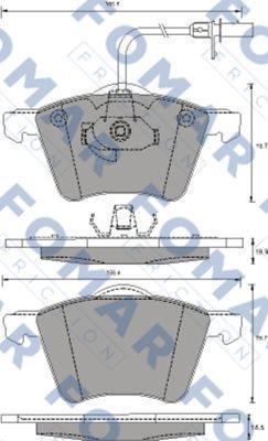 FOMAR Friction FO 691281 - Bremžu uzliku kompl., Disku bremzes ps1.lv