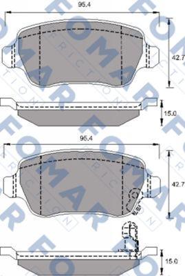 FOMAR Friction FO 691781 - Bremžu uzliku kompl., Disku bremzes ps1.lv