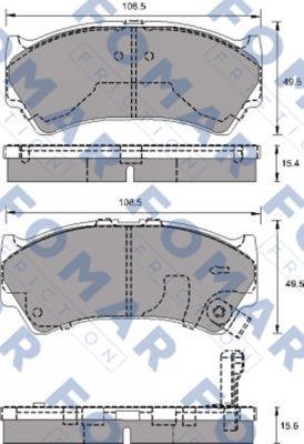 FOMAR Friction FO 692981 - Bremžu uzliku kompl., Disku bremzes ps1.lv