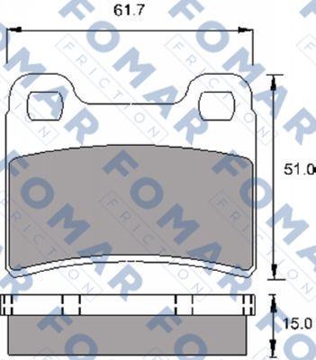 FOMAR Friction FO 692481 - Bremžu uzliku kompl., Disku bremzes ps1.lv