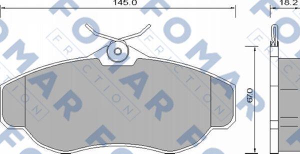 FOMAR Friction FO 646981 - Bremžu uzliku kompl., Disku bremzes ps1.lv