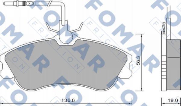 FOMAR Friction FO 642681 - Bremžu uzliku kompl., Disku bremzes ps1.lv