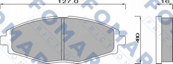 FOMAR Friction FO 642281 - Bremžu uzliku kompl., Disku bremzes ps1.lv