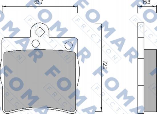 FOMAR Friction FO 653581 - Bremžu uzliku kompl., Disku bremzes ps1.lv