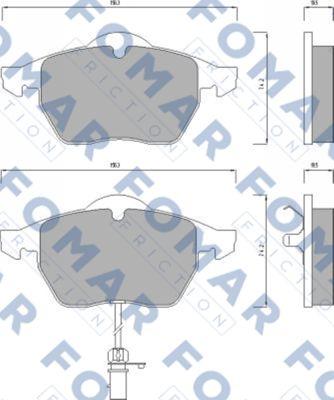 FOMAR Friction FO 668681 - Bremžu uzliku kompl., Disku bremzes ps1.lv