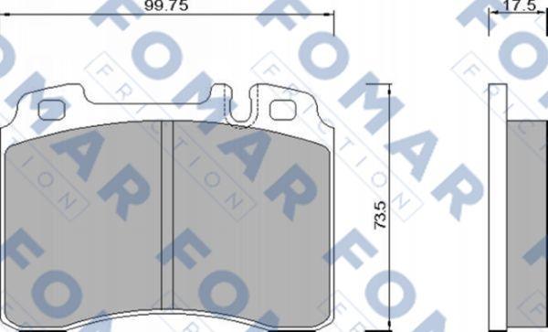 FOMAR Friction FO 668081 - Bremžu uzliku kompl., Disku bremzes ps1.lv