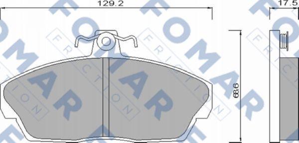 FOMAR Friction FO 667981 - Bremžu uzliku kompl., Disku bremzes ps1.lv