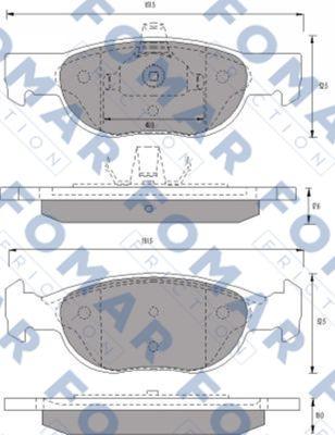 FOMAR Friction FO 688481 - Bremžu uzliku kompl., Disku bremzes ps1.lv