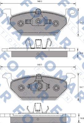 FOMAR Friction FO 687681 - Bremžu uzliku kompl., Disku bremzes ps1.lv