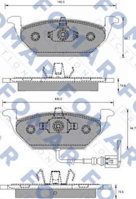 FOMAR Friction FO 687781 - Bremžu uzliku kompl., Disku bremzes ps1.lv