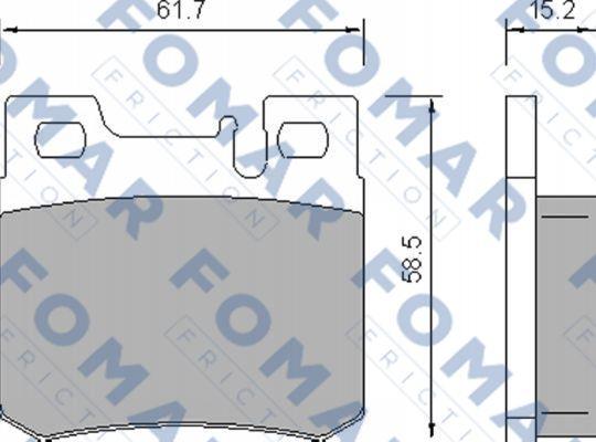 FOMAR Friction FO 639281 - Bremžu uzliku kompl., Disku bremzes ps1.lv