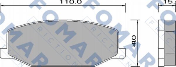 FOMAR Friction FO 634581 - Bremžu uzliku kompl., Disku bremzes ps1.lv