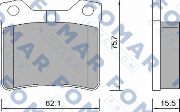 FOMAR Friction FO 638681 - Bremžu uzliku kompl., Disku bremzes ps1.lv