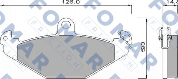 FOMAR Friction FO 625581 - Bremžu uzliku kompl., Disku bremzes ps1.lv