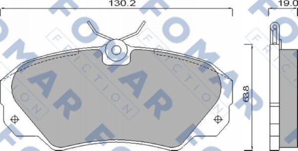 FOMAR Friction FO 628581 - Bremžu uzliku kompl., Disku bremzes ps1.lv