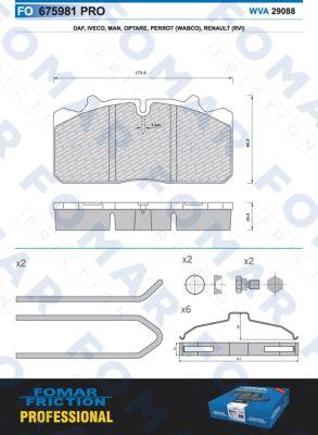 FOMAR Friction FO 675981 - Bremžu uzliku kompl., Disku bremzes ps1.lv