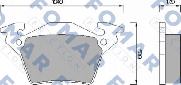 FOMAR Friction FO 678781 - Bremžu uzliku kompl., Disku bremzes ps1.lv