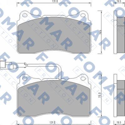 FOMAR Friction FO 672981 - Bremžu uzliku kompl., Disku bremzes ps1.lv