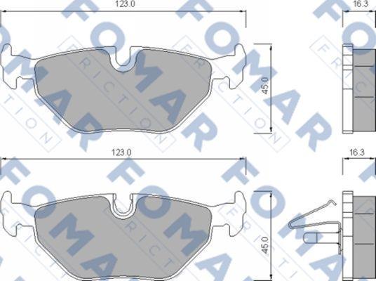 FOMAR Friction FO 672781 - Bremžu uzliku kompl., Disku bremzes ps1.lv