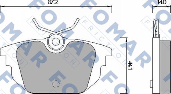 FOMAR Friction FO 677581 - Bremžu uzliku kompl., Disku bremzes ps1.lv