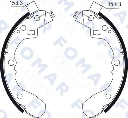 FOMAR Friction FO 0464 - Bremžu loku komplekts ps1.lv