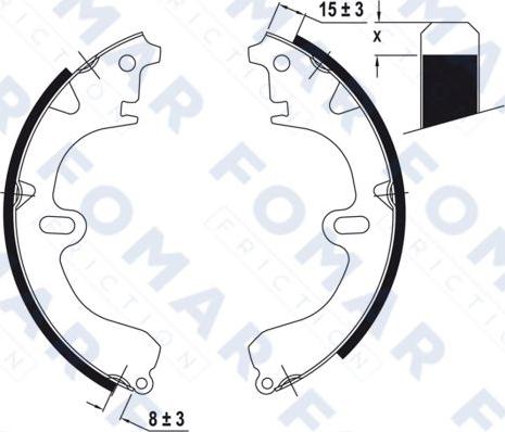 FOMAR Friction FO 0406 - Bremžu loku komplekts ps1.lv