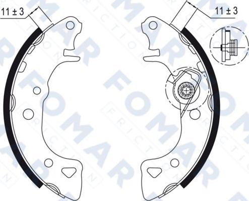 FOMAR Friction FO 0429 - Bremžu loku komplekts ps1.lv