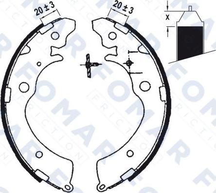 FOMAR Friction FO 0565 - Bremžu loku komplekts ps1.lv