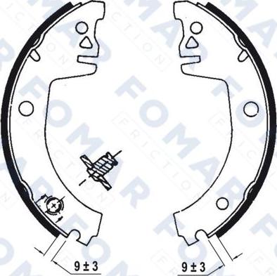 FOMAR Friction FO 0504 - Bremžu loku komplekts ps1.lv