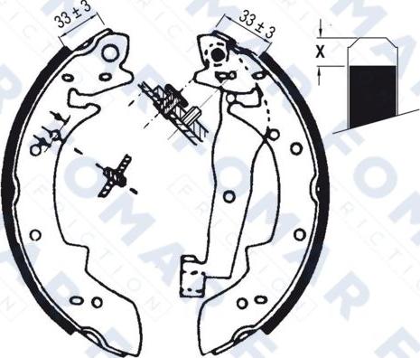 FOMAR Friction FO 0577 - Bremžu loku komplekts ps1.lv