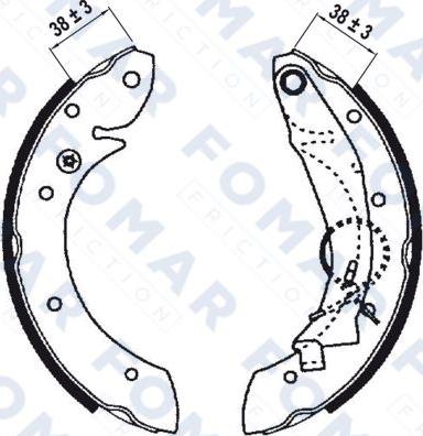 FOMAR Friction FO 0641 - Bremžu loku komplekts ps1.lv