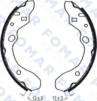 FOMAR Friction FO 0603 - Bremžu loku komplekts ps1.lv