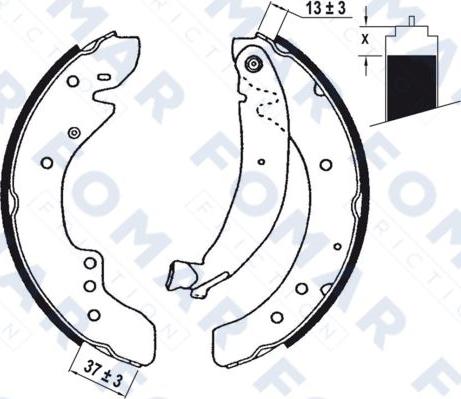 FOMAR Friction FO 0619 - Bremžu loku komplekts ps1.lv