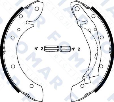 FOMAR Friction FO 0634 - Bremžu loku komplekts ps1.lv