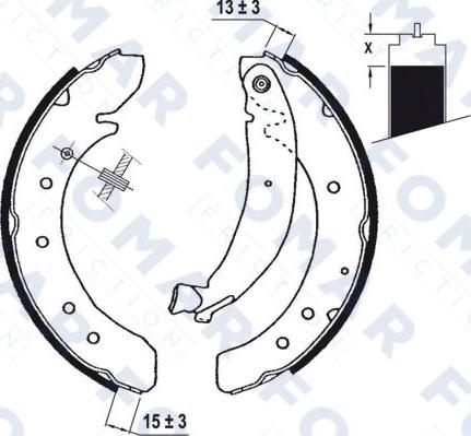 FOMAR Friction FO 0620 - Bremžu loku komplekts ps1.lv