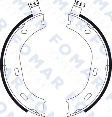 FOMAR Friction FO 0160 - Bremžu loku komplekts ps1.lv