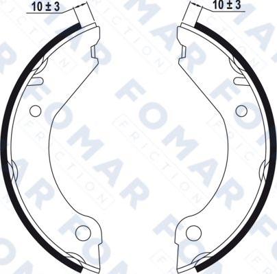 FOMAR Friction FO 0314 - Bremžu loku komplekts ps1.lv