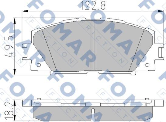 FOMAR Friction FO 838681 - Bremžu uzliku kompl., Disku bremzes ps1.lv