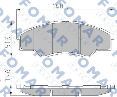 FOMAR Friction FO 872581 - Bremžu uzliku kompl., Disku bremzes ps1.lv