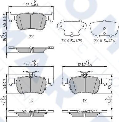 FOMAR Friction FO 321583 - Bremžu uzliku kompl., Disku bremzes ps1.lv