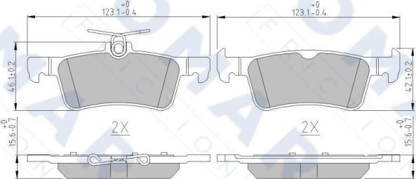 FOMAR Friction FO 263981 - Bremžu uzliku kompl., Disku bremzes ps1.lv