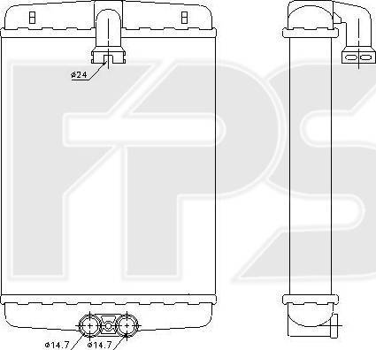 FPS FP 46 N124-X - Siltummainis, Salona apsilde ps1.lv