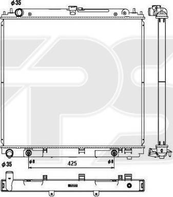 FPS FP 50 A1345-X - Radiators, Motora dzesēšanas sistēma ps1.lv