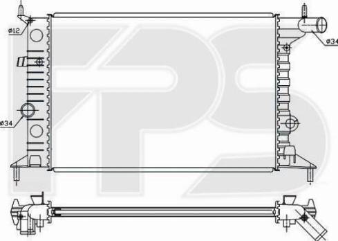 FPS FP 52 A280 - Radiators, Motora dzesēšanas sistēma ps1.lv