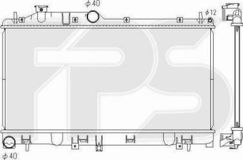 FPS FP 67 A1401-X - Radiators, Motora dzesēšanas sistēma ps1.lv