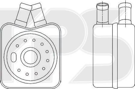 FPS FP 12 B40-X - Eļļas radiators, Motoreļļa ps1.lv