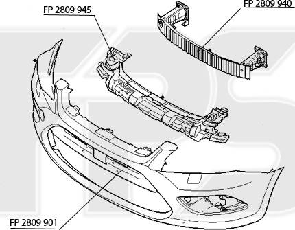 FPS FP 2809 945 - Kronšteins, Bampers ps1.lv