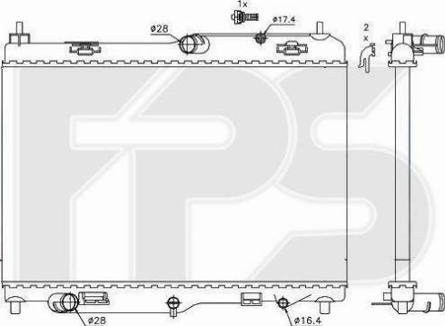 FPS FP 28 A259-X - Radiators, Motora dzesēšanas sistēma ps1.lv