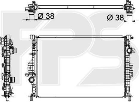 FPS FP 28 A255 - Radiators, Motora dzesēšanas sistēma ps1.lv